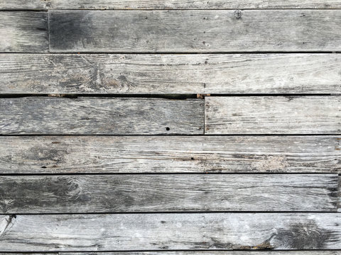 Old planked wood texture background, Brown colour, Close up shot