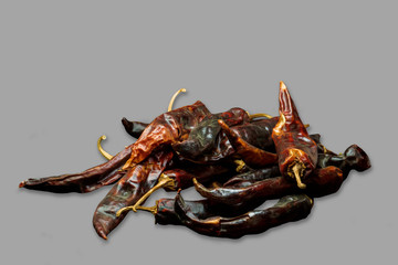 red hot pepper on white background