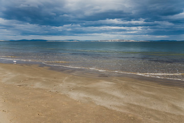 pristine natural beach in Tasmania, Australia with no people