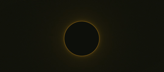 wired sun abstract gold black