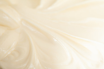Close up texture of creamy cake batter