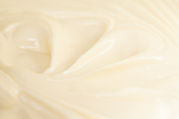 Close up texture of creamy cake batter