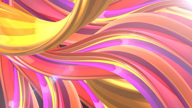 abstract background luxury curve, elegant wallpaper design, 3D object with dynamic waves	