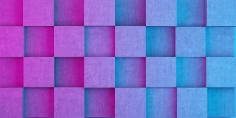 background of protruding cubes in pink blue