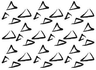 black and white vector  grunge brush triangle pattern