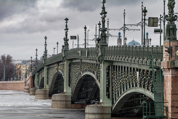 Trinity bridge, Sankt-Peterburg, Russia