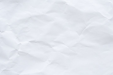 Abstract white crumpled paper texture background