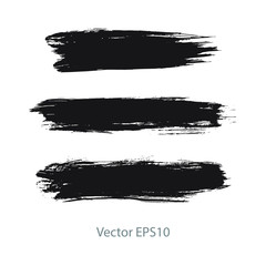 Fototapeta premium black brush stroke stripes 