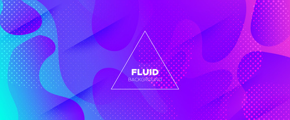 Colorful Abstract Poster. Gradient Background. 