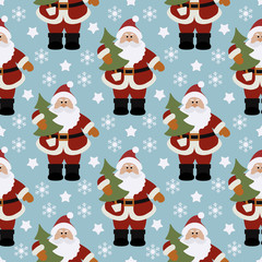New year 2020 Merry Christmas tree Santa Claus