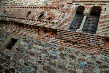 Ancient medieval architecture in the historic center of Caceres. Extremadura. Spain.