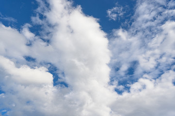 clouds in the blue sky