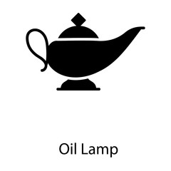 Oil Lamp Vector 