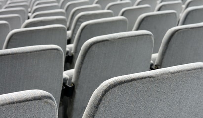 Fototapeta premium Empty rows of theater or movie seats.