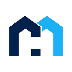 H / CH logo initial letter design template vector illustration