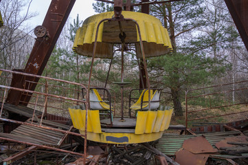 Fototapeta na wymiar Vergnügungspark Tschernobyl Prypjat in der Exclusion Zone