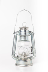 New kerosene lamp isolated on white background