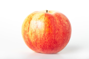 Bright apple on a white background