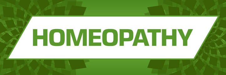 Fototapeta premium Homeopathy Green Circular Floral Left Right 