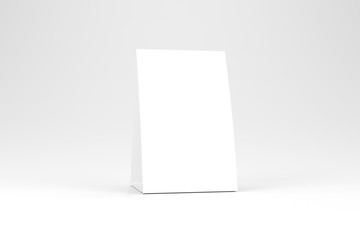 Table Tent White Blank Mockup