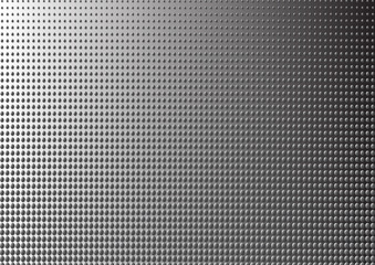 Black and white metallic halftone dots texture abstract background vector illustration