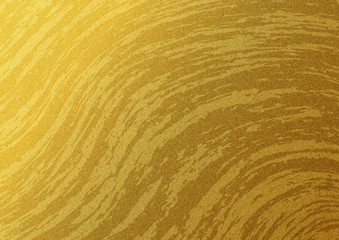 Gold grunge texture curve wave abstract background vector illustration