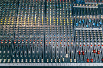 Professional sound mixing panel