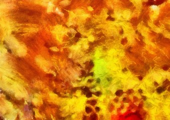 Macro detailed splashes and strokes of oil brush on paper. Simple colorful bright pattern. Old vintage rough texture. HQ design pattern. Shape close up painting.