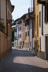 Obraz premium Caslano village center alley