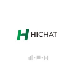 Obraz premium HI CHAT LOGO FOR SOCIAL NETWORK COMPANY