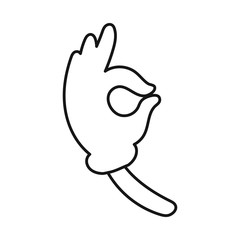 Vector design of hand and arm logo. Graphic of hand and ok vector icon for stock.