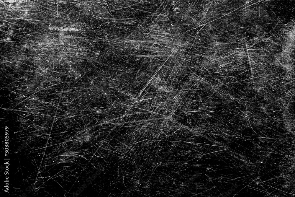 Poster scratches isolated on a black background. template for design