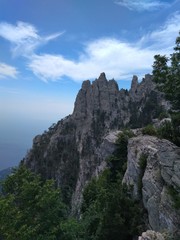 Fototapeta na wymiar rock in mountains