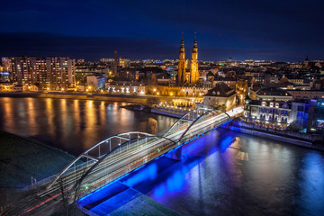 Opole city in Opolskie Voivodeship with old hertiage buildings and wonderful views