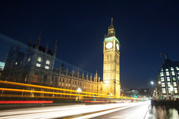 Fototapeta na wymiar Big Ben at night, London, UK