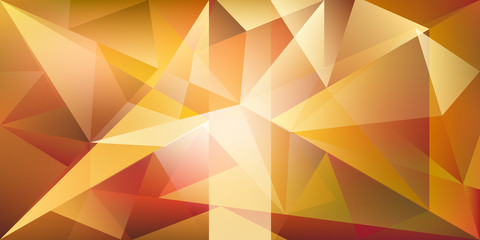 Fototapeta premium Abstract crystal background with refracting light and highlights in yellow and golden colors