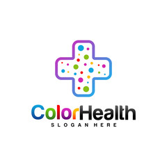 Colorful Health Logo Design Concept Vector. Health Logo Template. Icon Symbol. Illustration