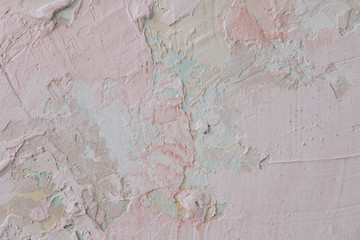 Fototapeta premium Pink wall concrete backdrop texture. Abstract grunge decorative light texture. Art rough background with copy space. 