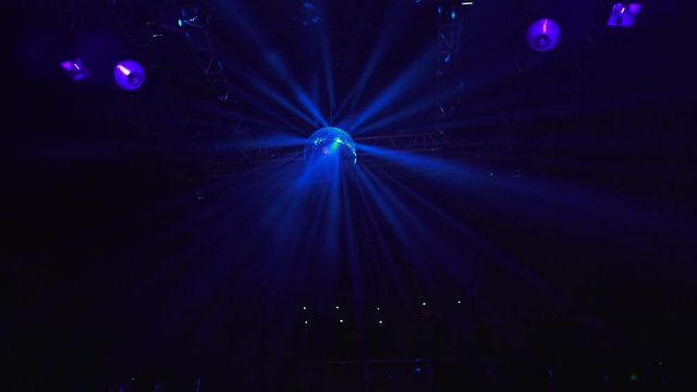 Disco Ball Over Dark Background