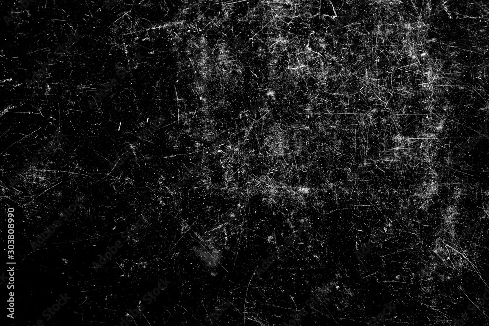 Poster scratches isolated on a black background. template for design
