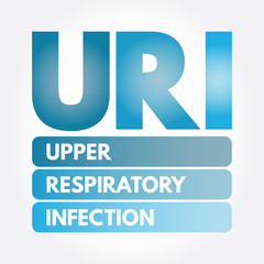 URI - Upper Respiratory Infection acronym, medical concept background
