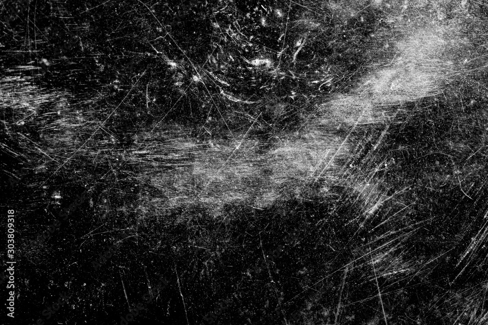 Poster scratches isolated on a black background. template for design