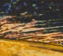 Designed grunge texture for creative ideas. Macro brushstrokes of oil. Abstract close up structure background. Colorful HD wallpaper. Simple graphic design template.