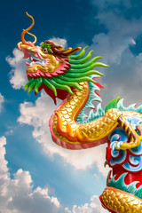 Chinese style dragon statue