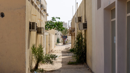 Fototapeta na wymiar historic old dubai street, United Arab Emirates