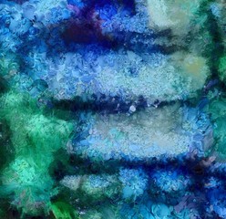 Weathered abstract grunge texture. Background with paint strokes and splashes. Pattern with dirty and blots elements. Retro oil style. Simple closeup template for graphic design