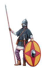 Late Roman soldier. Roman legionary illustration.