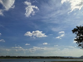 clouds over the sea