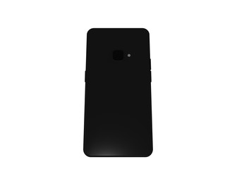 Smartphone Mobile Phone Back Camera Mock Up Model 3D Render