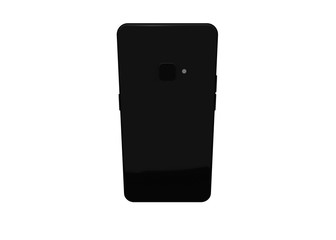 Naklejka premium Smartphone Mobile Phone Back Camera Mock Up Model 3D Render